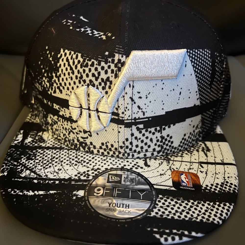 Utah Jazz New Era 950 Youth Black and White Snapback Cap Hat NBA